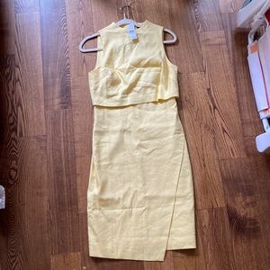 NWT Ann Taylor yellow sheath dress
